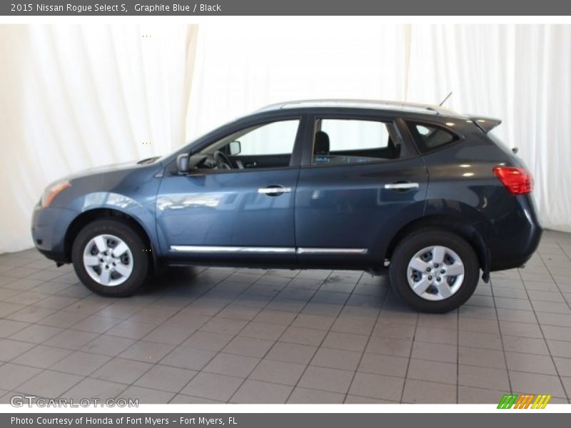 Graphite Blue / Black 2015 Nissan Rogue Select S