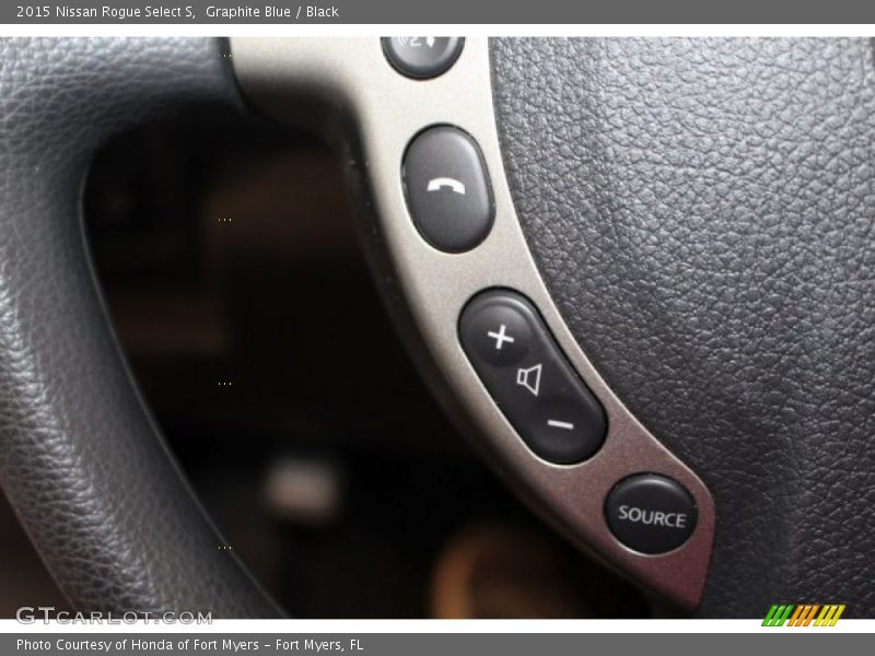 Graphite Blue / Black 2015 Nissan Rogue Select S
