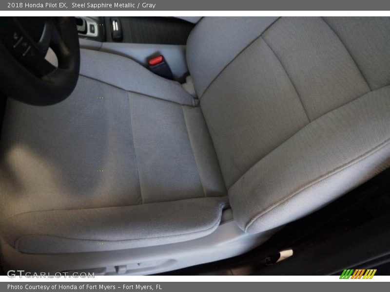 Steel Sapphire Metallic / Gray 2018 Honda Pilot EX