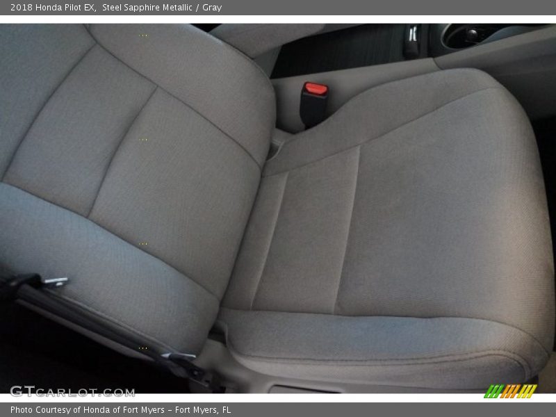 Steel Sapphire Metallic / Gray 2018 Honda Pilot EX