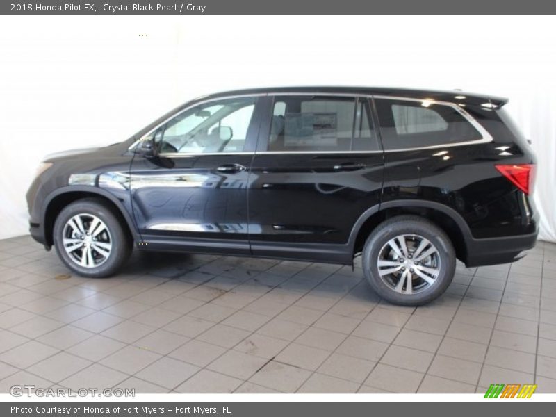 Crystal Black Pearl / Gray 2018 Honda Pilot EX
