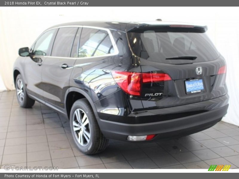 Crystal Black Pearl / Gray 2018 Honda Pilot EX