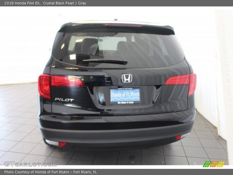 Crystal Black Pearl / Gray 2018 Honda Pilot EX