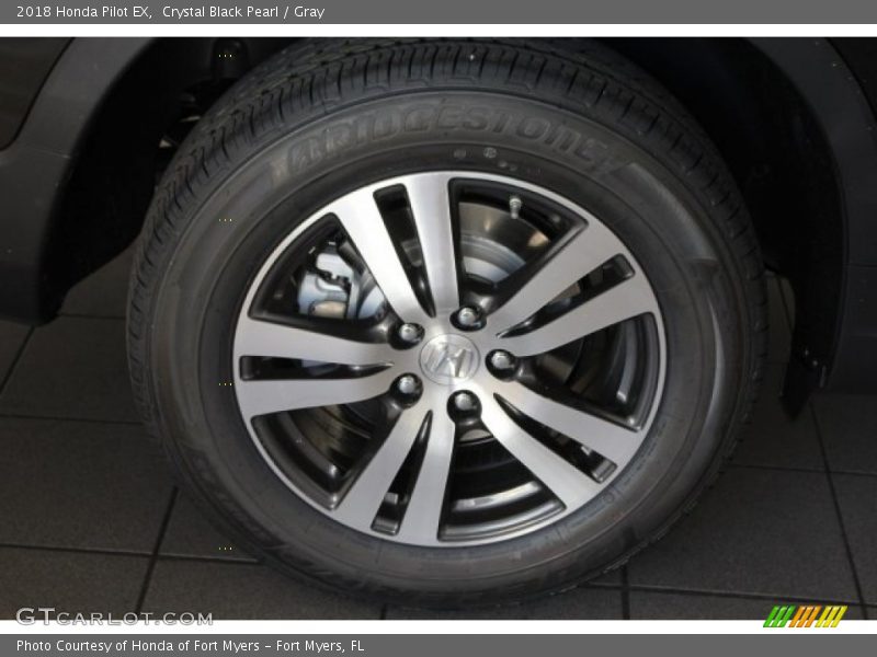 Crystal Black Pearl / Gray 2018 Honda Pilot EX