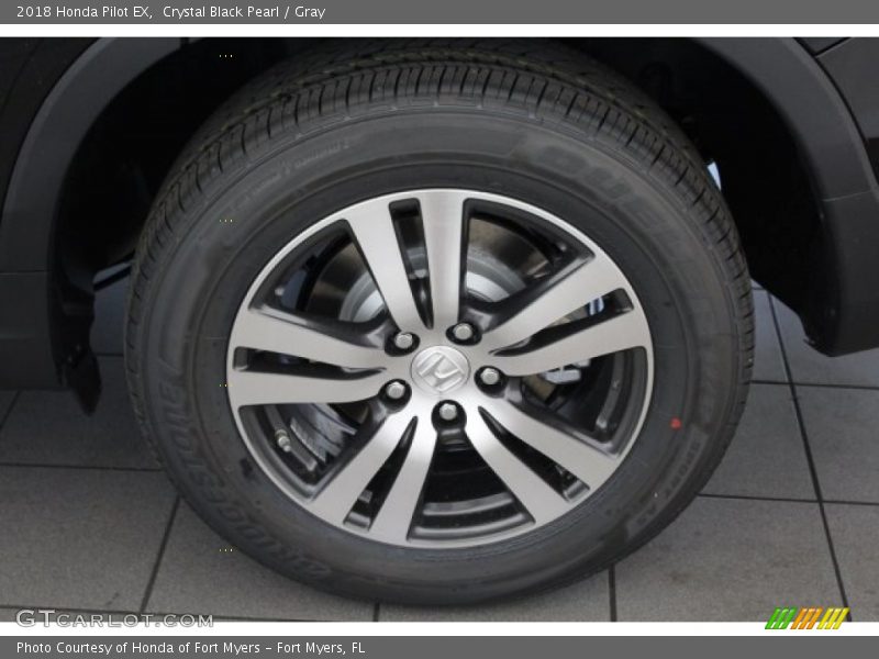 Crystal Black Pearl / Gray 2018 Honda Pilot EX