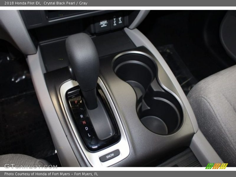 Crystal Black Pearl / Gray 2018 Honda Pilot EX