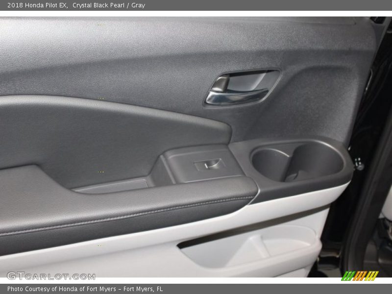 Crystal Black Pearl / Gray 2018 Honda Pilot EX