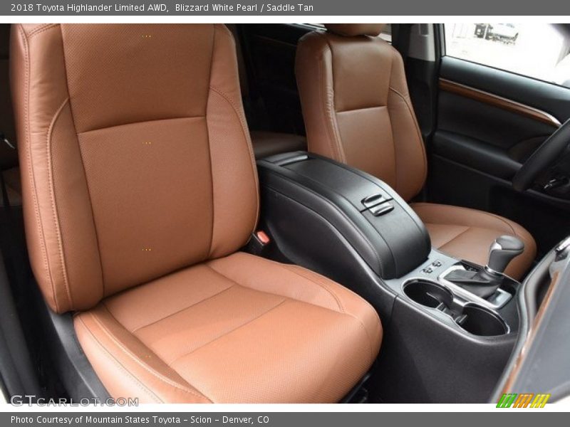 Blizzard White Pearl / Saddle Tan 2018 Toyota Highlander Limited AWD