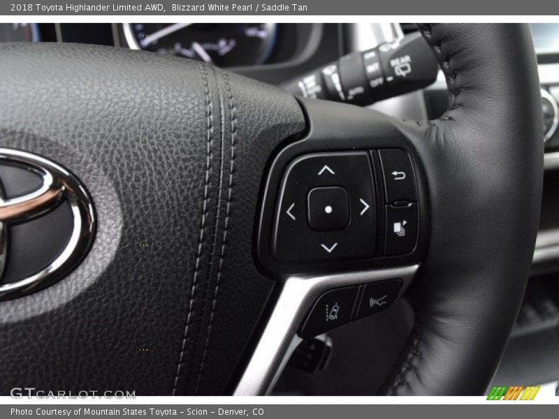 Blizzard White Pearl / Saddle Tan 2018 Toyota Highlander Limited AWD