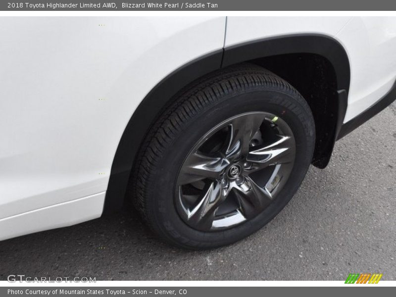 Blizzard White Pearl / Saddle Tan 2018 Toyota Highlander Limited AWD