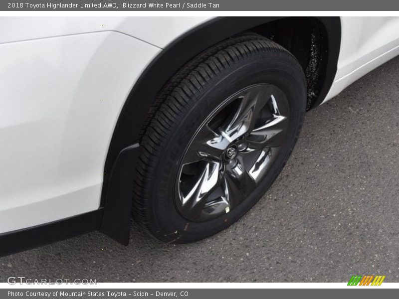 Blizzard White Pearl / Saddle Tan 2018 Toyota Highlander Limited AWD
