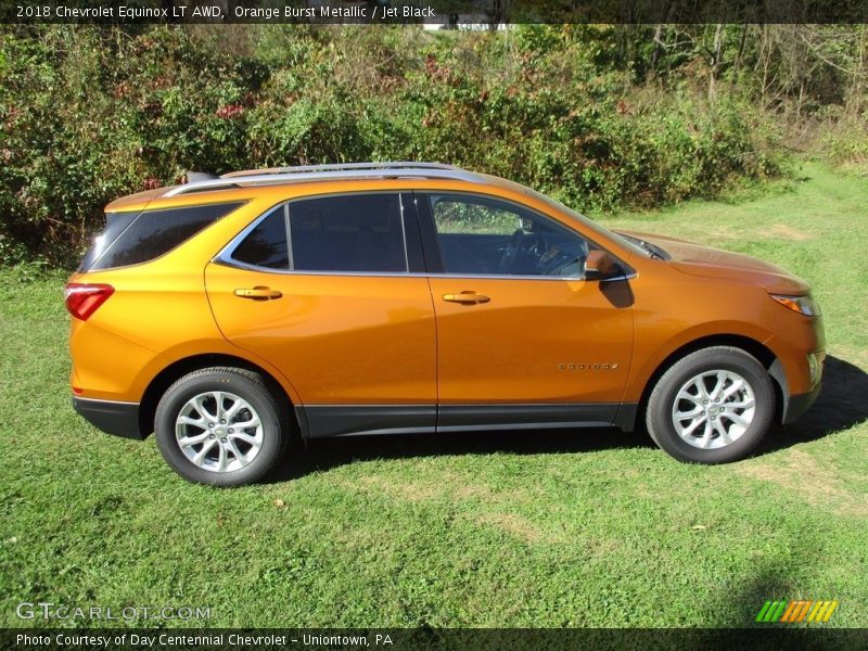 Orange Burst Metallic / Jet Black 2018 Chevrolet Equinox LT AWD