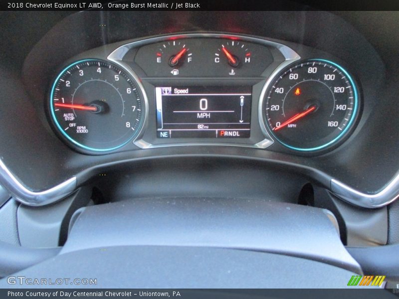 Orange Burst Metallic / Jet Black 2018 Chevrolet Equinox LT AWD