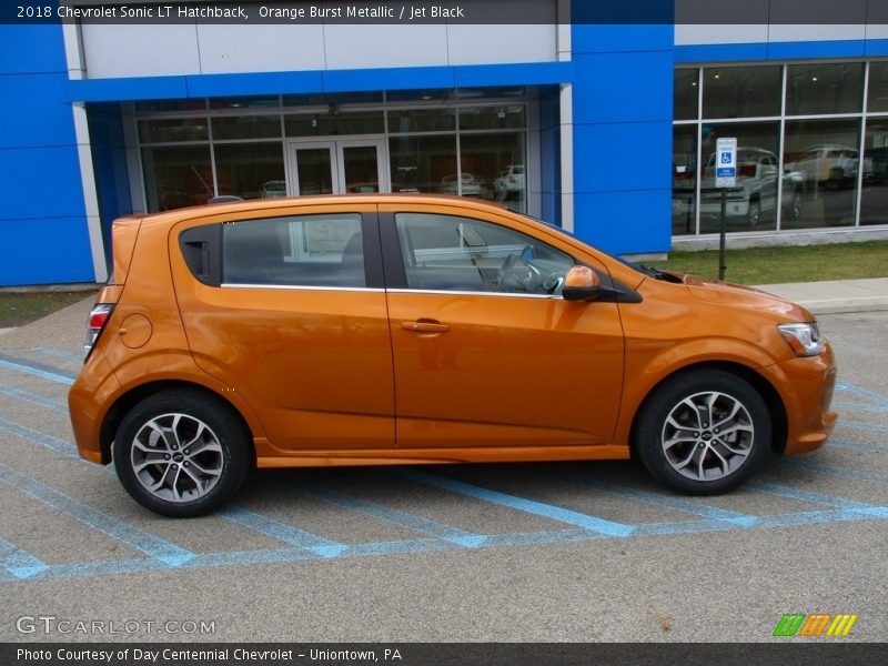 Orange Burst Metallic / Jet Black 2018 Chevrolet Sonic LT Hatchback
