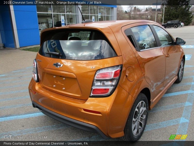 Orange Burst Metallic / Jet Black 2018 Chevrolet Sonic LT Hatchback