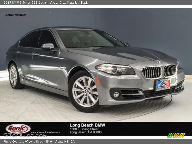 Space Gray Metallic / Black 2015 BMW 5 Series 528i Sedan