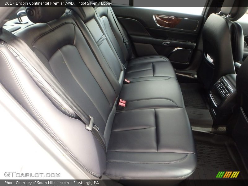 Rear Seat of 2017 Continental Premier AWD