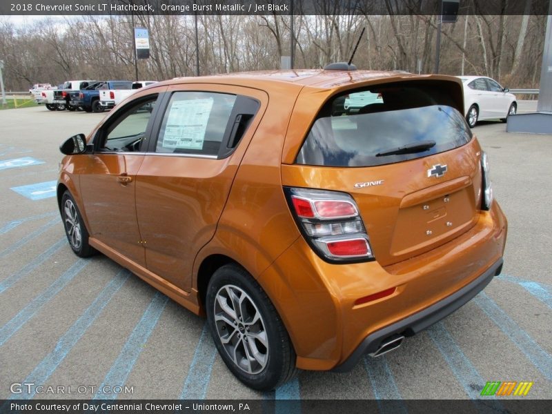 Orange Burst Metallic / Jet Black 2018 Chevrolet Sonic LT Hatchback