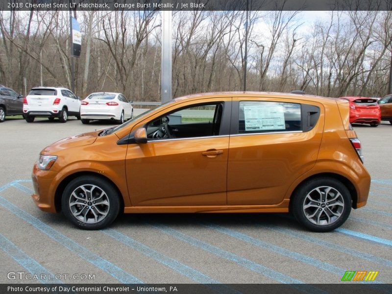 Orange Burst Metallic / Jet Black 2018 Chevrolet Sonic LT Hatchback