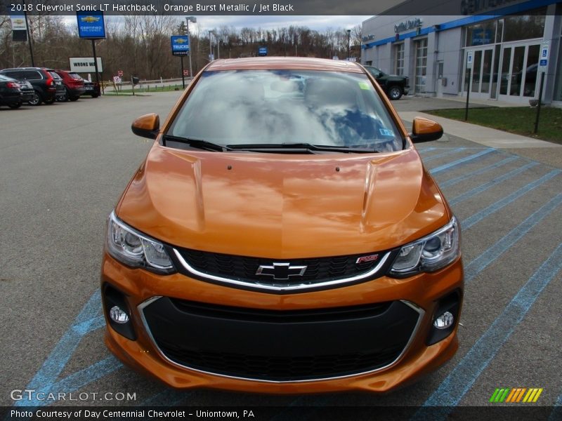 Orange Burst Metallic / Jet Black 2018 Chevrolet Sonic LT Hatchback