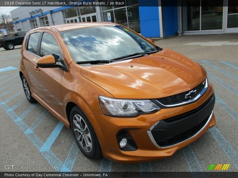 Orange Burst Metallic / Jet Black 2018 Chevrolet Sonic LT Hatchback