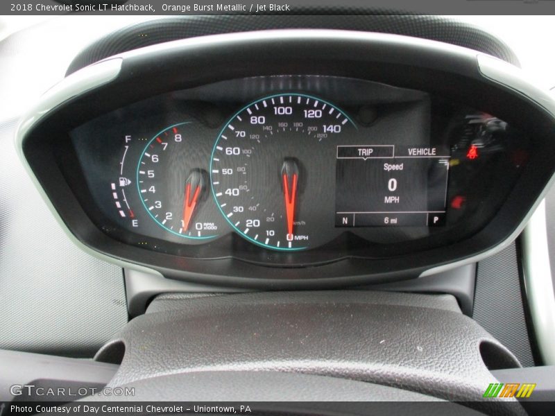 Orange Burst Metallic / Jet Black 2018 Chevrolet Sonic LT Hatchback