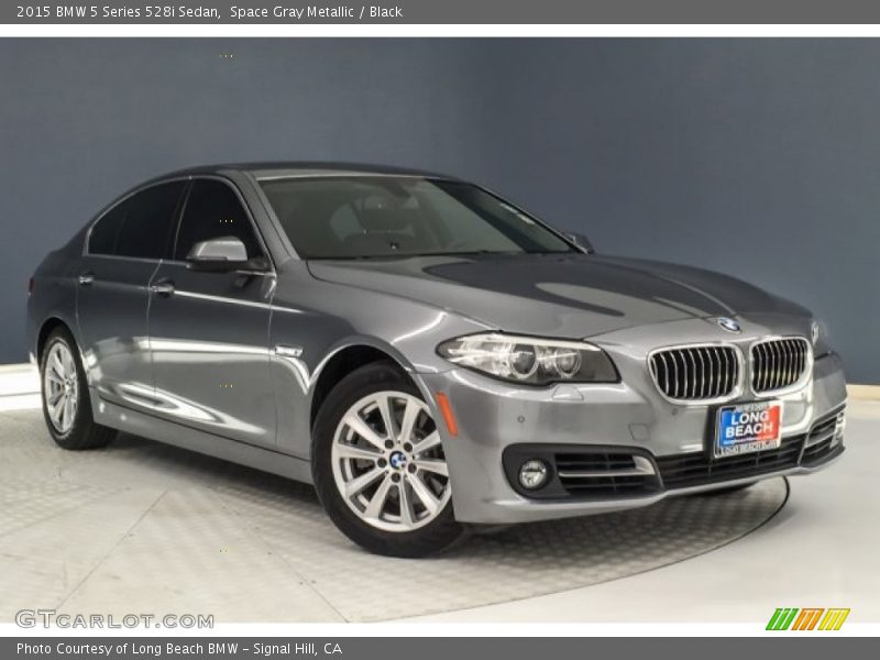 Space Gray Metallic / Black 2015 BMW 5 Series 528i Sedan