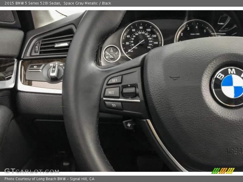 Space Gray Metallic / Black 2015 BMW 5 Series 528i Sedan
