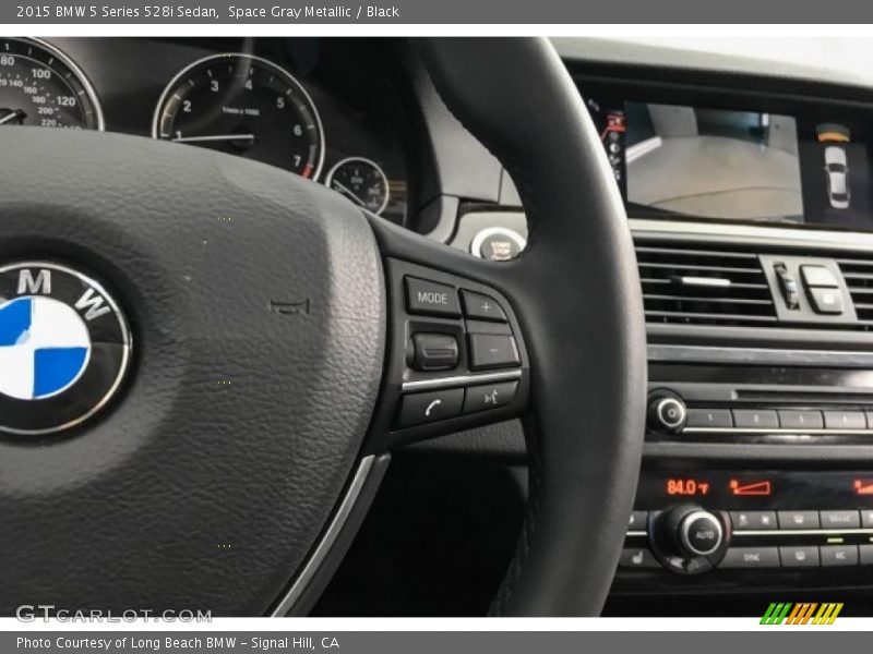Space Gray Metallic / Black 2015 BMW 5 Series 528i Sedan