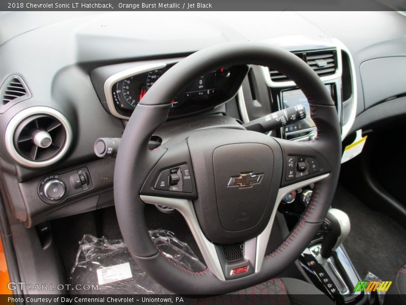 Orange Burst Metallic / Jet Black 2018 Chevrolet Sonic LT Hatchback