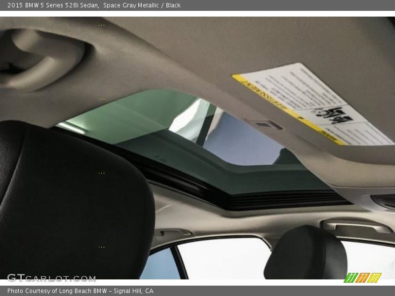 Space Gray Metallic / Black 2015 BMW 5 Series 528i Sedan