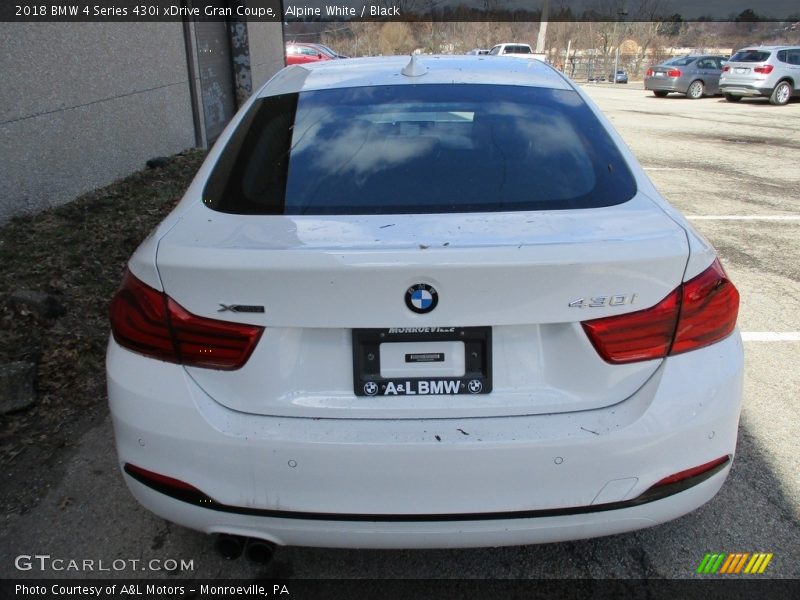 Alpine White / Black 2018 BMW 4 Series 430i xDrive Gran Coupe