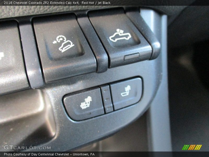 Red Hot / Jet Black 2018 Chevrolet Colorado ZR2 Extended Cab 4x4