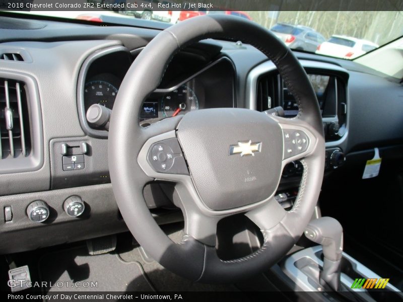 Red Hot / Jet Black 2018 Chevrolet Colorado ZR2 Extended Cab 4x4