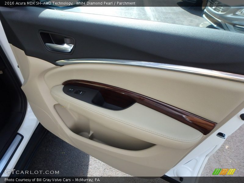 White Diamond Pearl / Parchment 2016 Acura MDX SH-AWD Technology