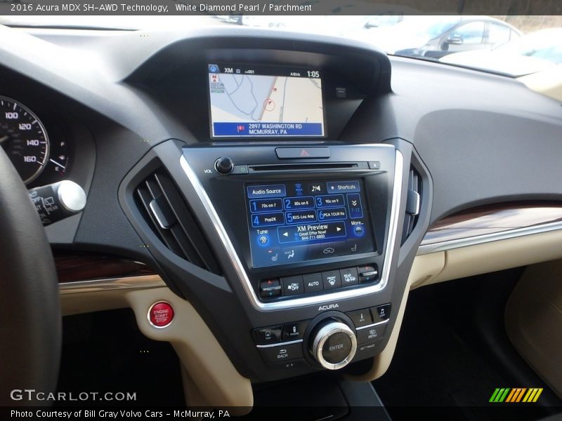 White Diamond Pearl / Parchment 2016 Acura MDX SH-AWD Technology