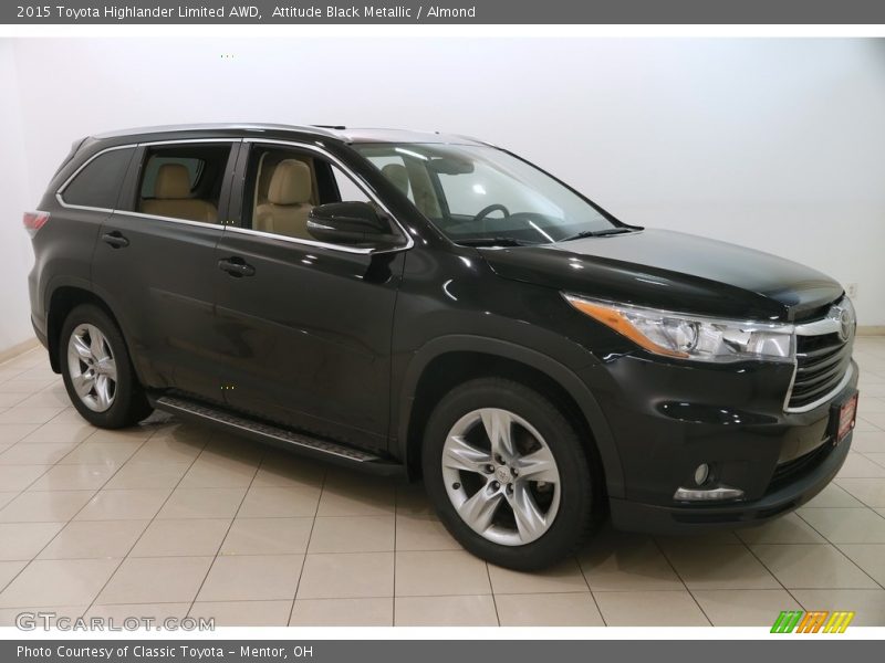 Attitude Black Metallic / Almond 2015 Toyota Highlander Limited AWD