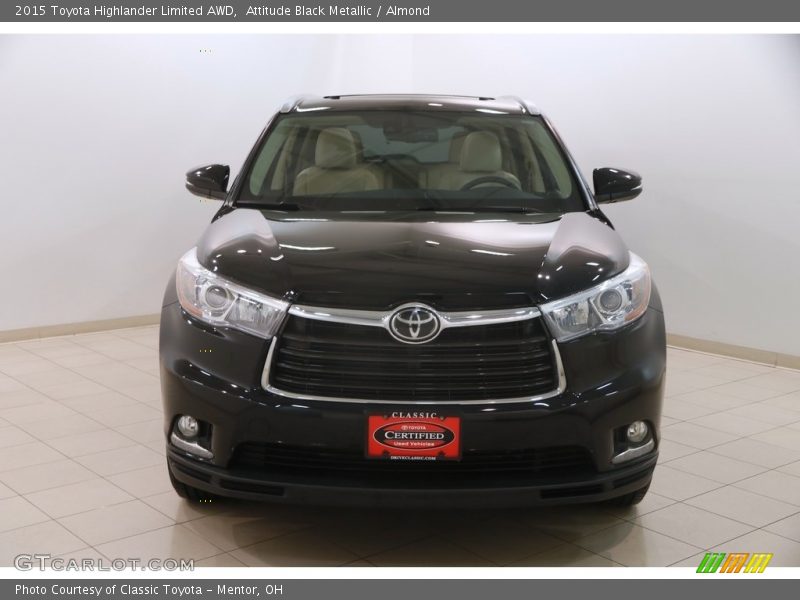 Attitude Black Metallic / Almond 2015 Toyota Highlander Limited AWD