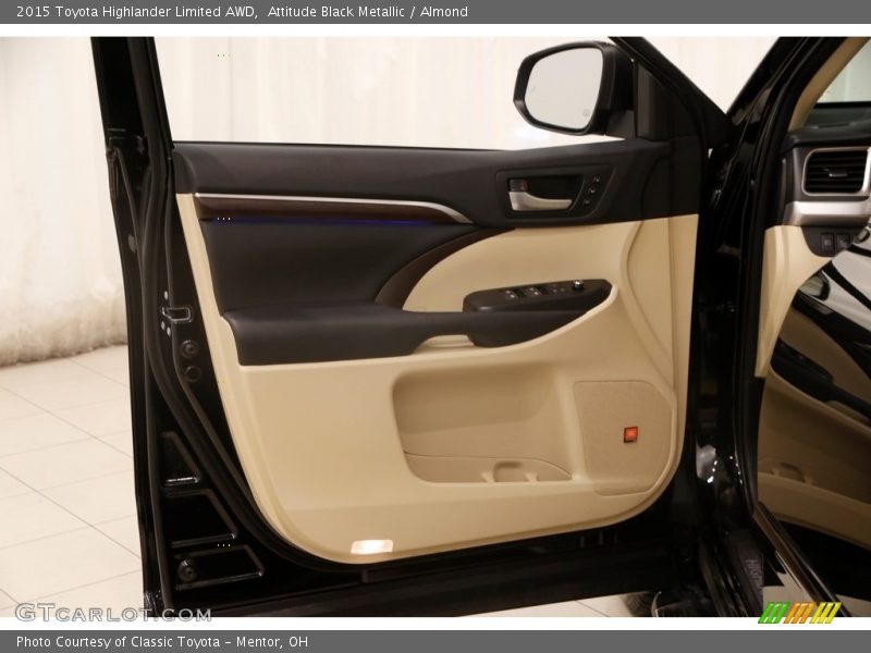 Attitude Black Metallic / Almond 2015 Toyota Highlander Limited AWD