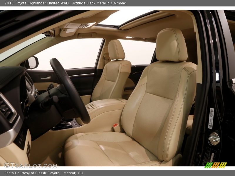 Attitude Black Metallic / Almond 2015 Toyota Highlander Limited AWD