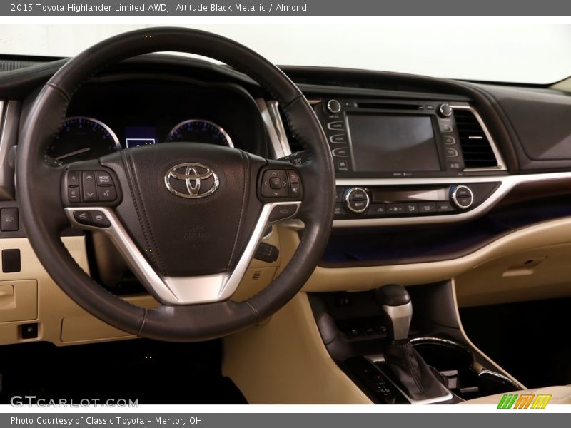 Attitude Black Metallic / Almond 2015 Toyota Highlander Limited AWD