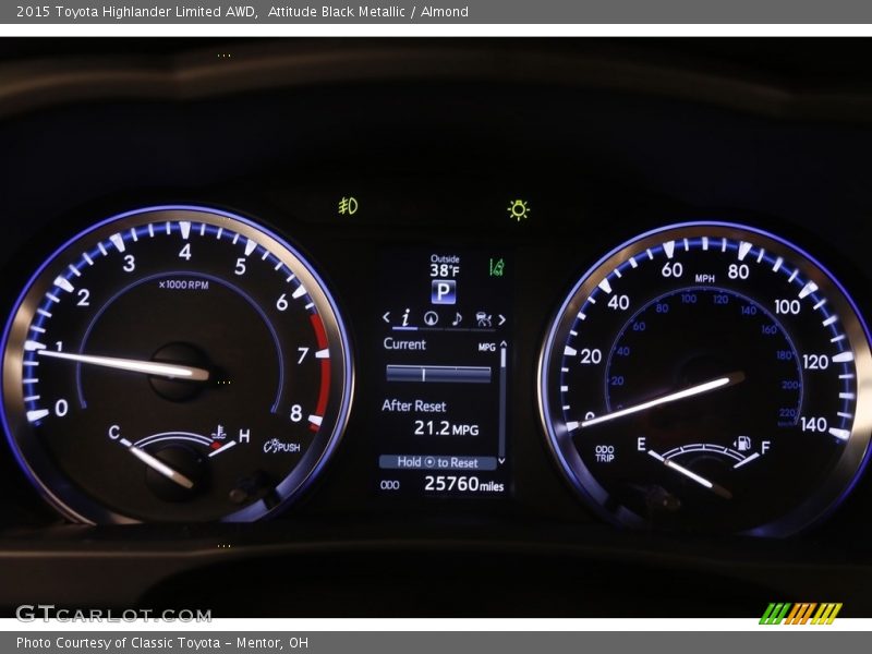 Attitude Black Metallic / Almond 2015 Toyota Highlander Limited AWD