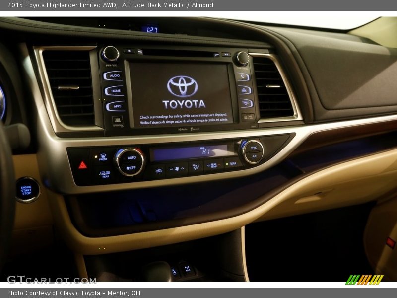 Attitude Black Metallic / Almond 2015 Toyota Highlander Limited AWD
