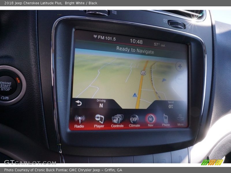 Bright White / Black 2018 Jeep Cherokee Latitude Plus