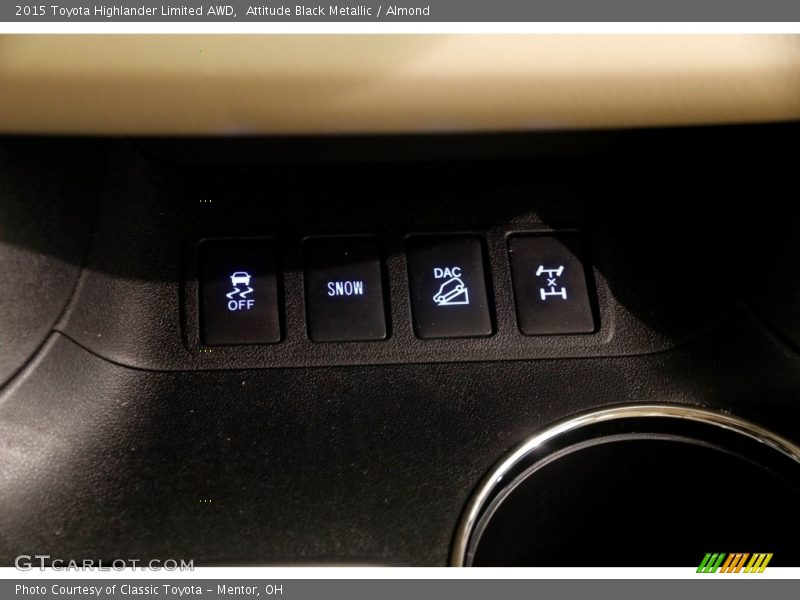 Attitude Black Metallic / Almond 2015 Toyota Highlander Limited AWD