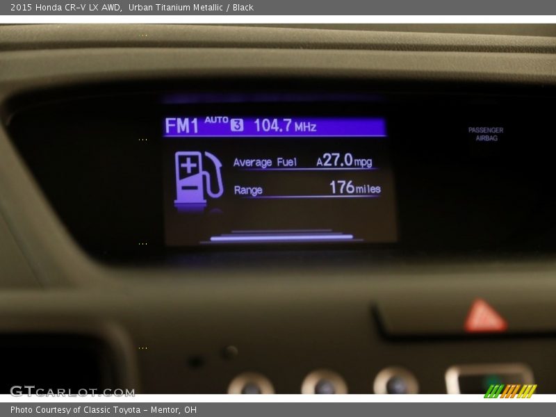 Urban Titanium Metallic / Black 2015 Honda CR-V LX AWD