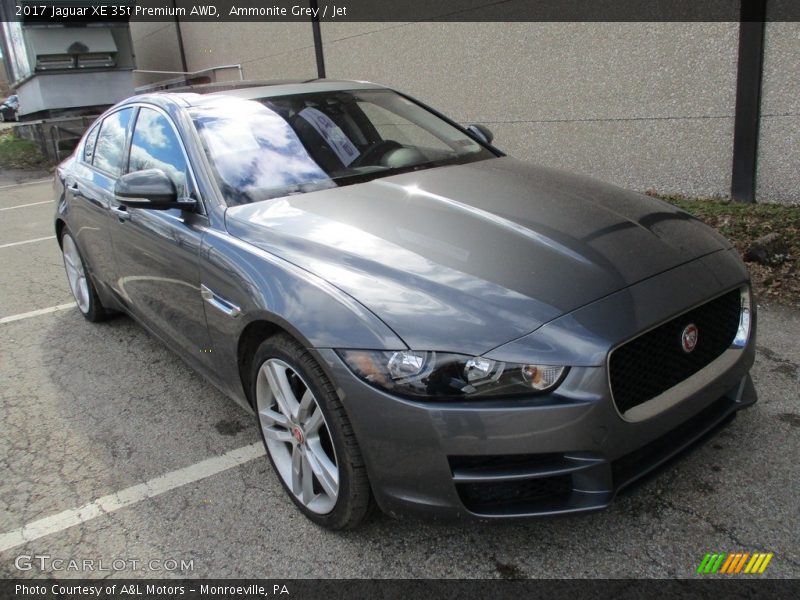 Ammonite Grey / Jet 2017 Jaguar XE 35t Premium AWD