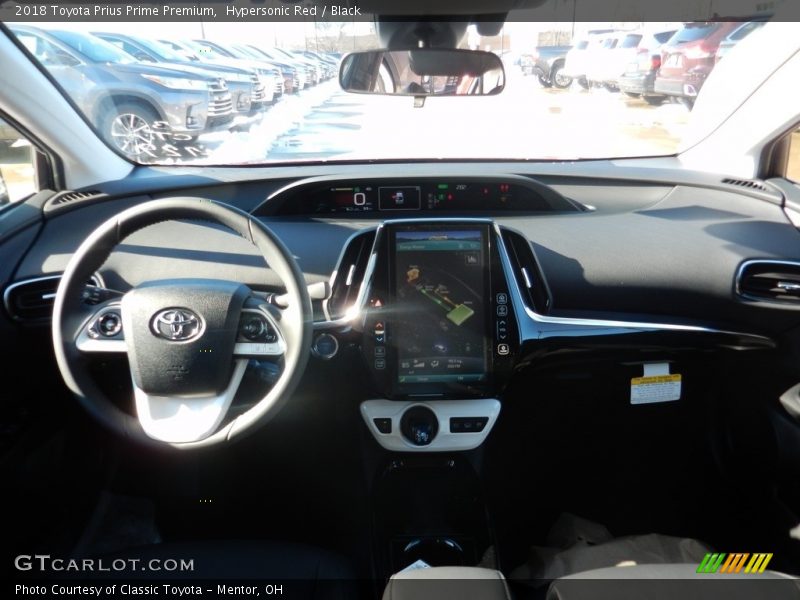 Hypersonic Red / Black 2018 Toyota Prius Prime Premium
