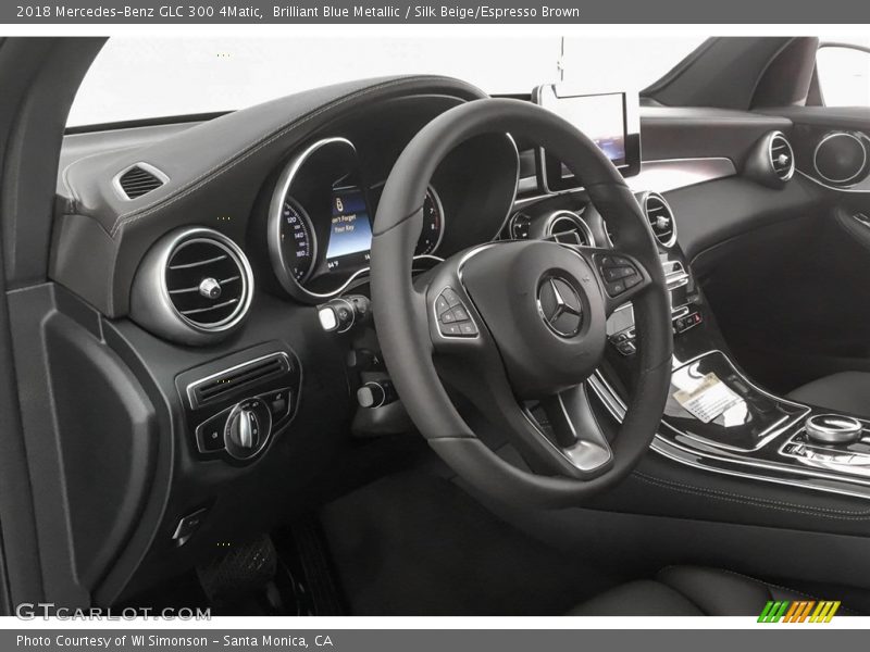 Brilliant Blue Metallic / Silk Beige/Espresso Brown 2018 Mercedes-Benz GLC 300 4Matic