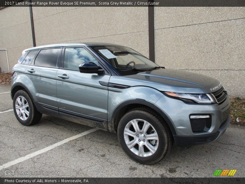 Scotia Grey Metallic / Cirrus/Lunar 2017 Land Rover Range Rover Evoque SE Premium